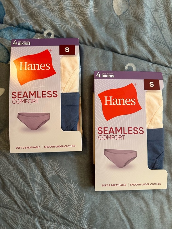 Hanes Other - Girls Hanes Seamless Comfort Bikinis - Assorted Colors (4-Pack, Small) x 2  Sz S